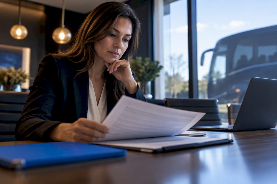 Planner verifying charter insurance coverage