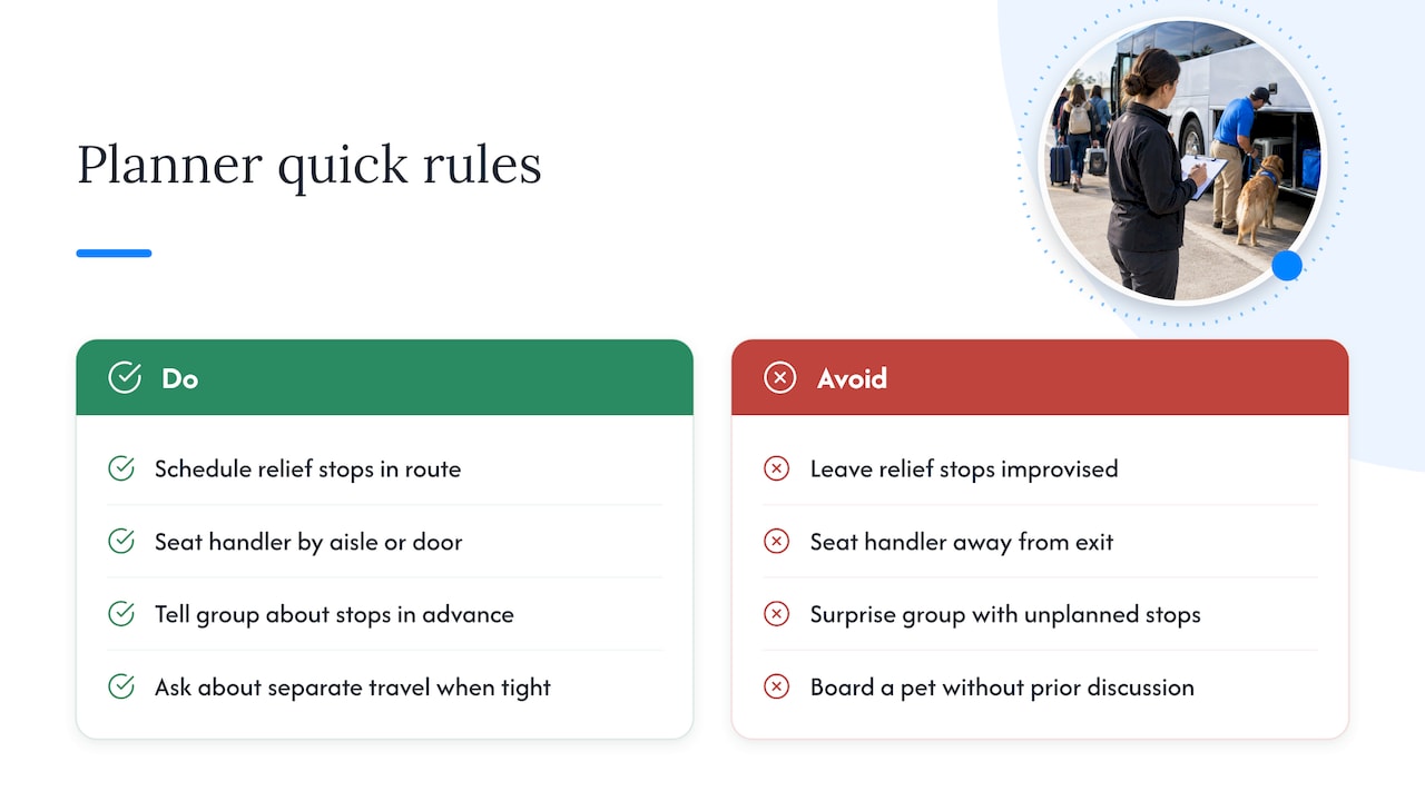 Planner perspective: balancing group logistics and accessibility — overview diagram